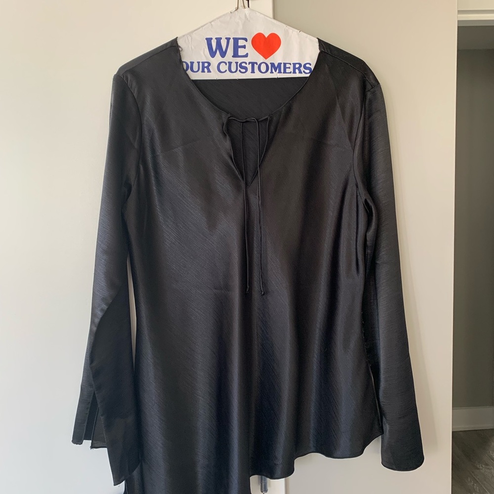 Silk black blouse